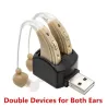 Hörgerät - Ohrgeräuschverstärker - mit doppeltem Ladeanschluss - USB