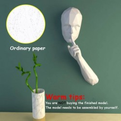The Silent Person - 3D paper model - craft - DIYConstruction