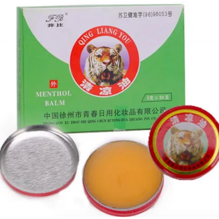 Red Tiger - Mentholbalsam - Schmerzlinderungssalbe - 24 Stück