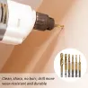 1/4 Inch 6542 Titanium coated - combination metric deburr countersink drills - hex shank - 6 piecesBits & drills