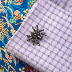 Spider shaped trendy cufflinks