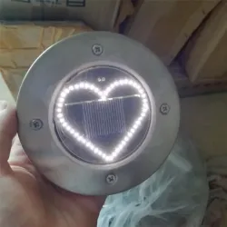 Herzförmige Solarlampe - Gartenlicht - Rasen / Veranda / Terrasse