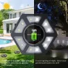 Solar-Gartenleuchte - Bodenlampe - wasserdicht - LED - sechseckig - Auffahrt / Rasen