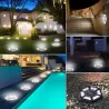 Solar-Gartenleuchte - Bodenlampe - wasserdicht - LED - sechseckig - Auffahrt / Rasen