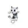 Little kitten - pendant / charm for bracelet - 925 sterling silverBracelets