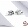 Angel wings with crystals - 925 sterling silver earringsEarrings