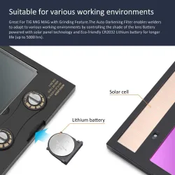 Auto-darkening solar welding helmet - filter - MIG / MMA / TIGHelmets