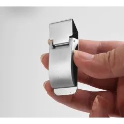 Geld-/Kreditkartenhalter / Metallclip - Edelstahl - Gravur nach Maß