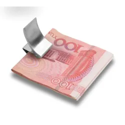 Geld-/Kreditkartenhalter / Metallclip - Edelstahl - Gravur nach Maß
