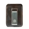 Schmales Lederportemonnaie - mit Metallclip - Geldhalter
