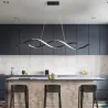 Moderner Kronleuchter - Deckenleuchte - LED - dimmbar - mit Fernbedienung - welliges Design