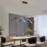 Moderner Kronleuchter - Deckenleuchte - LED - dimmbar - mit Fernbedienung - welliges Design
