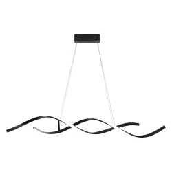Moderner Kronleuchter - Deckenleuchte - LED - dimmbar - mit Fernbedienung - welliges Design