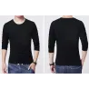 Klassisches Langarm-T-Shirt - Rundkragen