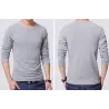 Klassisches Langarm-T-Shirt - Rundkragen