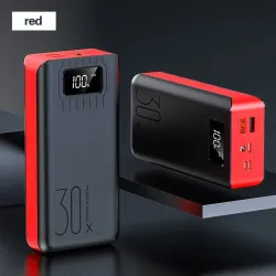 Portable power bank - external battery - charger - 2 USB - LED - 30000mAhPower Banks