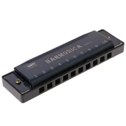 Harmonica - 10 holes - key C - musical instrument - with caseHarmonica