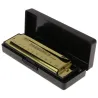 Mundharmonika - 10 Löcher - Tonart C - Musikinstrument - mit Etui