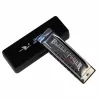 Stainless steel harmonica - 10 holes - with case - Swan Senior Bruce BluesHarmonica