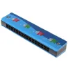 Wooden harmonica - double-row - 16 holes - cartoon designHarmonica