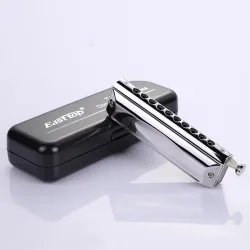 Easttop - chromatic harmonica - 10 holes - key C - with caseHarmonica