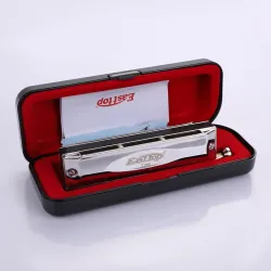 Easttop - chromatic harmonica - 10 holes - key C - with caseHarmonica