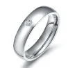 Eleganter / klassischer Ring - mit Zirkon - 5mm