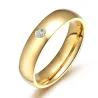 Eleganter / klassischer Ring - mit Zirkon - 5mm