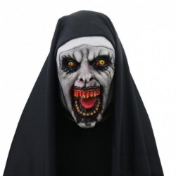Gruselige Nonne - Vollgesichtsmaske - für Halloween / Maskerade / Party
