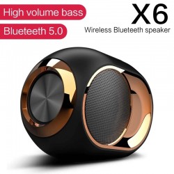 X6 - kabelloser Bluetooth-Lautsprecher - HiFi-Bass - wasserdicht - UKW-Radio - TWS - SD - AUX