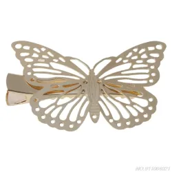 Haarspange mit goldenem Schmetterling