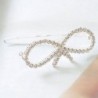 Bow shaped crystal hair clipHair clips