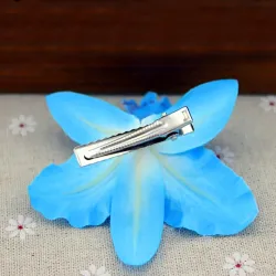 Modische Haarspange - Handarbeit - Blumenorchidee