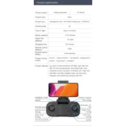 H3 Mini - 2.4G - WiFi - FPV - 4K HD Dual Camera - Foldable - RC Drone Quadcopter - RTFDrones