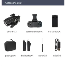 H3 Mini - 2.4G - WiFi - FPV - 4K HD Dual Camera - Foldable - RC Drone Quadcopter - RTFDrones