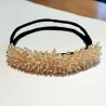 Kristallstirnband - Haarschmuck - mit Perlen / Kristallen