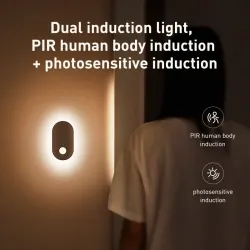 Baseus - magnetische Nachtlampe / Wandleuchte - Dual Induktion - LED