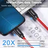 Fast charging / data transfer cable - USB 3.1 - type-C - PD - 100W - 40Gbps - 4K - HDCables