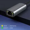 USB-C auf RJ45 - LAN-Adapter - für MacBook Pro Samsung Typ-C - Netzwerkkarte - Ethernet
