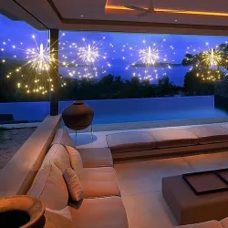 Weihnachtsgirlande - dekorative Lichterketten - Feuerwerkslichter - 3M - 500 LED