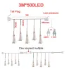 Weihnachtsgirlande - dekorative Lichterketten - Feuerwerkslichter - 3M - 500 LED