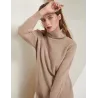 Loose knitted dress - long sweater - with turtleneck / long sleeveDresses