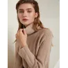 Loose knitted dress - long sweater - with turtleneck / long sleeveDresses