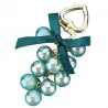 Crystal grapes - keychain with ribbon bowknotKeyrings