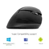 Delux M618Mini GX - 2,4 GHz - 6 Tasten - kabellose Maus - vertikal - ergonomisch - USB