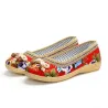 Klassische flache Loafer - Slip-On Sneakers - mit Blumendruck
