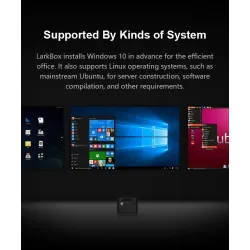 CHUWI - LarkBox - 4K mini PC Intel Celeron - J4115 Quad Core - HD USB-C - 6GB RAM 128GB ROM - Windows 10 - desktop computerLa...
