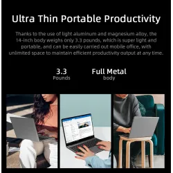 CHUWI GemiBook Pro - 14 inch - 2K - 12GB RAM 256GB - SSD - Windows 10 - computer with backlit / keyboardLaptops