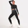 Camouflage Fitness Set - Nahtlos - Langarmshirt / Leggings