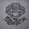 Camouflage Fitness Set - Nahtlos - Langarmshirt / Leggings